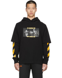Off-White Black Caravaggio Painting Double Sleeve Hoodie