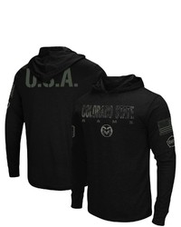 Colosseum Black Colorado State Rams Oht Military Appreciation Hoodie Long Sleeve T Shirt At Nordstrom