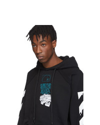 Off-White Black Dripping Arrows Hoodie