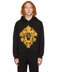 VERSACE JEANS COUTURE Black Embellished Hoodie