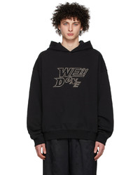 We11done Black French Terry Hoodie