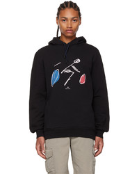 Ps By Paul Smith Black Graphic Print Hoodie