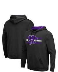 Colosseum Black Kansas State Wildcats Lighthouse Pullover Hoodie
