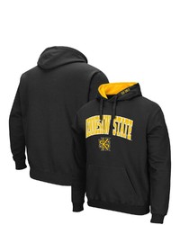 Colosseum Black Kennesaw State Owls Arch And Logo Pullover Hoodie
