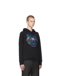 Kenzo Black Limited Edition Holiday Tiger Hoodie
