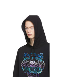 Kenzo Black Limited Edition Holiday Tiger Hoodie