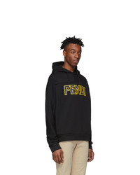 Fendi Black Logo Hoodie