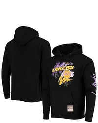 Mitchell & Ness Black Los Angeles Lakers Hardwood Classics Hyper Hoops Pullover Hoodie At Nordstrom