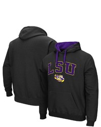 Colosseum Black Lsu Tigers Big Tall Arch Logo 20 Pullover Hoodie