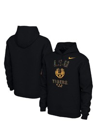Nike Black Lsu Tigers Veterans Day Pullover Hoodie
