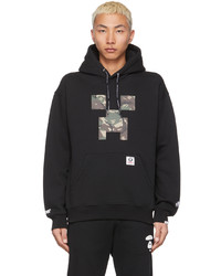 AAPE BY A BATHING APE Black Minecraft Edition Loose Fit Hoodie