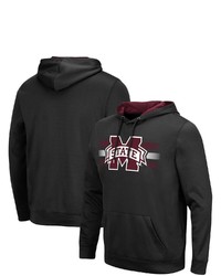 Colosseum Black Mississippi State Bulldogs Lighthouse Pullover Hoodie At Nordstrom