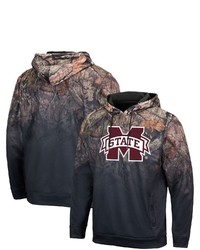 Colosseum Black Mississippi State Bulldogs Mossy Oak Pullover Hoodie