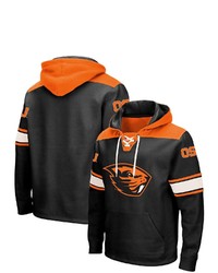 Colosseum Black Oregon State Beavers 20 Lace Up Hoodie