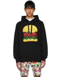 Moschino Black Organic Cotton Hoodie