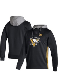 adidas Black Pittsburgh Penguins Skate Lace Roready Pullover Hoodie