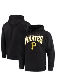 STITCHES Black Pittsburgh Pirates Team Pullover Hoodie