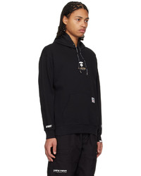 AAPE BY A BATHING APE Black Print Hoodie