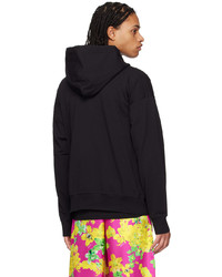 VERSACE JEANS COUTURE Black Printed Hoodie