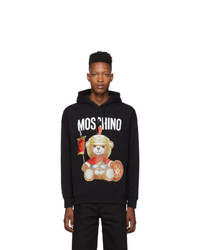 Moschino Black Roman Teddy Bear Hoodie