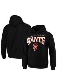 STITCHES Black San Francisco Giants Team Pullover Hoodie