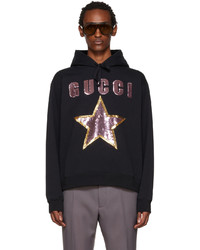 Gucci Black Sequin Hoodie