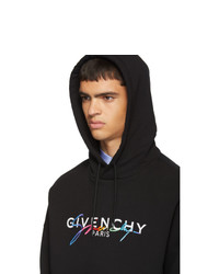 Givenchy Black Signature Logo Hoodie