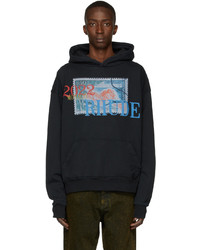 Rhude Black Stamp Hoodie