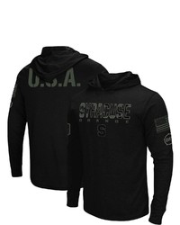 Colosseum Black Syracuse Orange Oht Military Appreciation Hoodie Long Sleeve T Shirt At Nordstrom