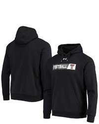 Under Armour Black Texas Tech Red Raiders 2021 Sideline Football All Day Raglan Pullover Hoodie