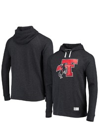 Under Armour Black Texas Tech Red Raiders Game Day Thermal Raglan Pullover Hoodie