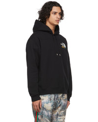 Gucci Black The North Face Edition Graphic Print Hoodie