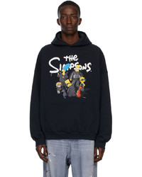 Balenciaga Black The Simpsons Edition Wide Fit Hoodie