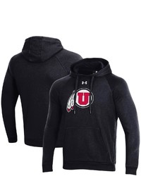 Under Armour Black Utah Utes Primary School Logo All Day Raglan Pullover Hoodie