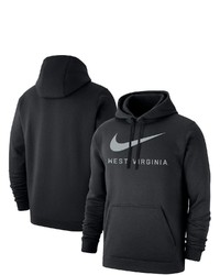 Nike Black West Virginia Mountaineers Big Swoosh Club Pullover Hoodie At Nordstrom