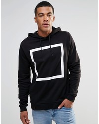 Asos Brand Hoodie With Square Print