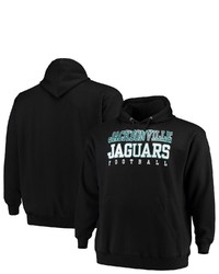 FANATICS Branded Black Jacksonville Jaguars Big Tall Stacked Pullover Hoodie At Nordstrom
