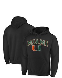 FANATICS Branded Black Miami Hurricanes Campus Pullover Hoodie At Nordstrom