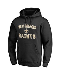 FANATICS Branded Black New Orleans Saints Victory Arch Team Pullover Hoodie