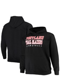 FANATICS Branded Black Portland Trail Blazers Big Tall Team Pullover Hoodie