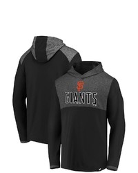 FANATICS Branded Black San Francisco Giants Iconic Marbled Clutch Pullover Hoodie