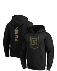 FANATICS Branded Carlos Vela Black Lafc Playmaker Name And Number Pullover Hoodie
