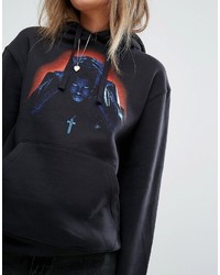 Bravado Tour Merch The Weeknd Starboy Oversized Hoodie With Photo Print