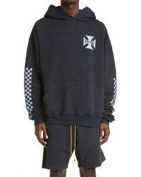 Rhude Classic Checkers Cotton Hoodie