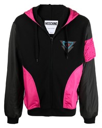 Moschino Colour Block Hooded Jacket