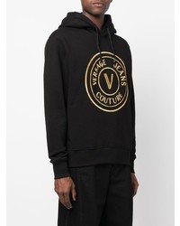 VERSACE JEANS COUTURE Cotton Logo Print Hoodie