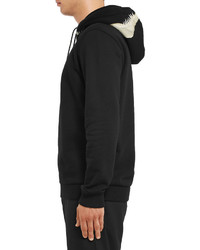 Givenchy Cuban Fit Printed Neoprene And Fleece Back Cotton Jersey Hoodie