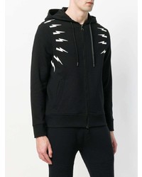Neil Barrett Designer Print Zipped Jacket