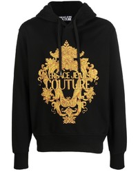 VERSACE JEANS COUTURE Embellished Logo Print Detail Hoodie