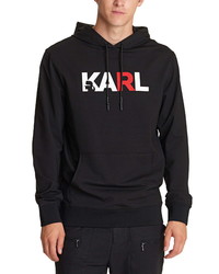 KARL LAGERFELD PARIS French Terry Logo Hoodie